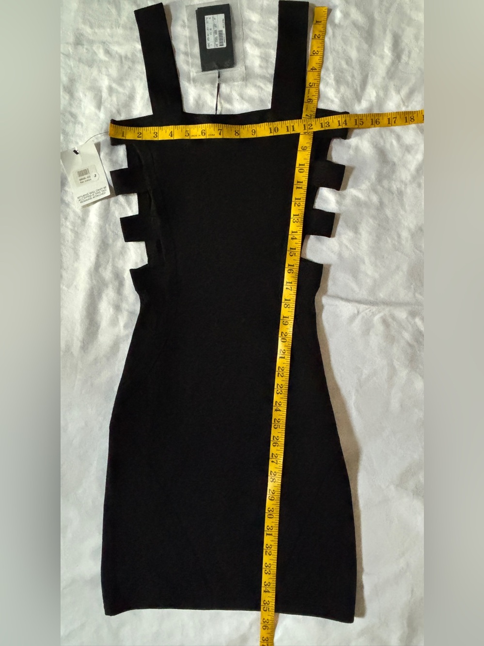 McQ Alexander McQueen Black Cutout Bodycon Dress M NWT - Picture 7 of 10